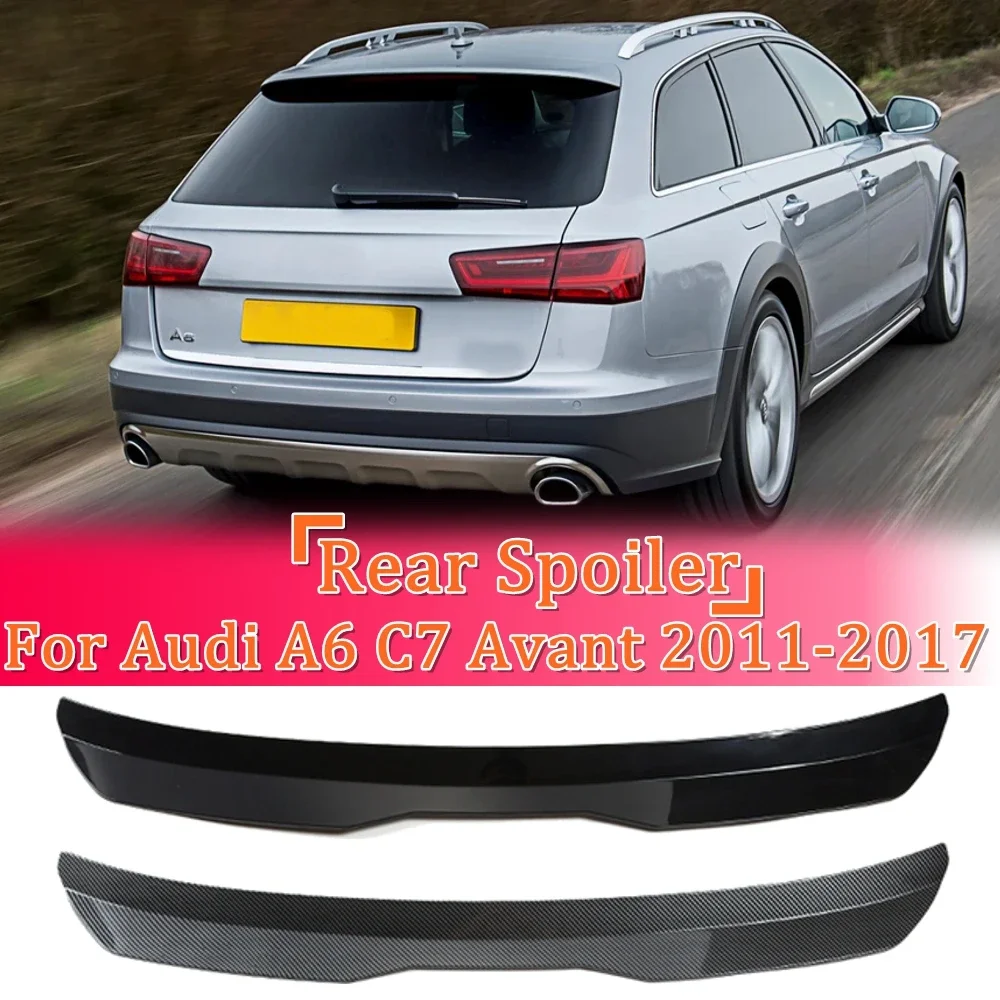 

Roof Spoiler Extension for Audi A6 C7 Avant 2011-2017 ABS Plastic Car Tail Trunk Wing Rear Roof Spoiler For A6 Allroad 2012-2018