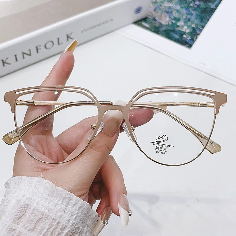 

Retro Lady Glasses Frame Anti Blue Light Glasses Computer Goggles Eye Protection Women Eyewear Ultralight Optical Eyeglass