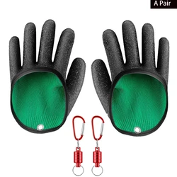 1/2 Pcs Fish Catch Gloves Fishing Glove With Magnet Hook Non-Slip Gloves Catching Fish Latex Hunting Gloves For Accessories