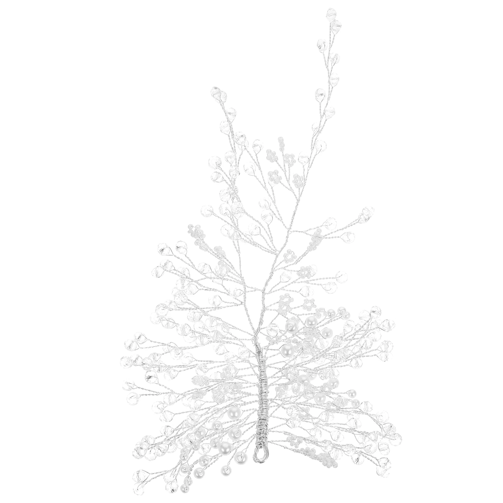 

Crystal Pearl Hair Accessories Silver Bridal Wedding Jewelry Women Safe Long Time Use Elegant Style Bride Party Girl