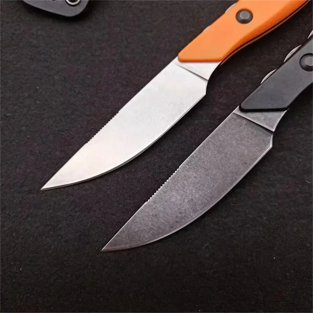 New Outdoor High hardness straight knife, EDC portable fixed blade blade with sheath, suitable for hiking knife, survival tool