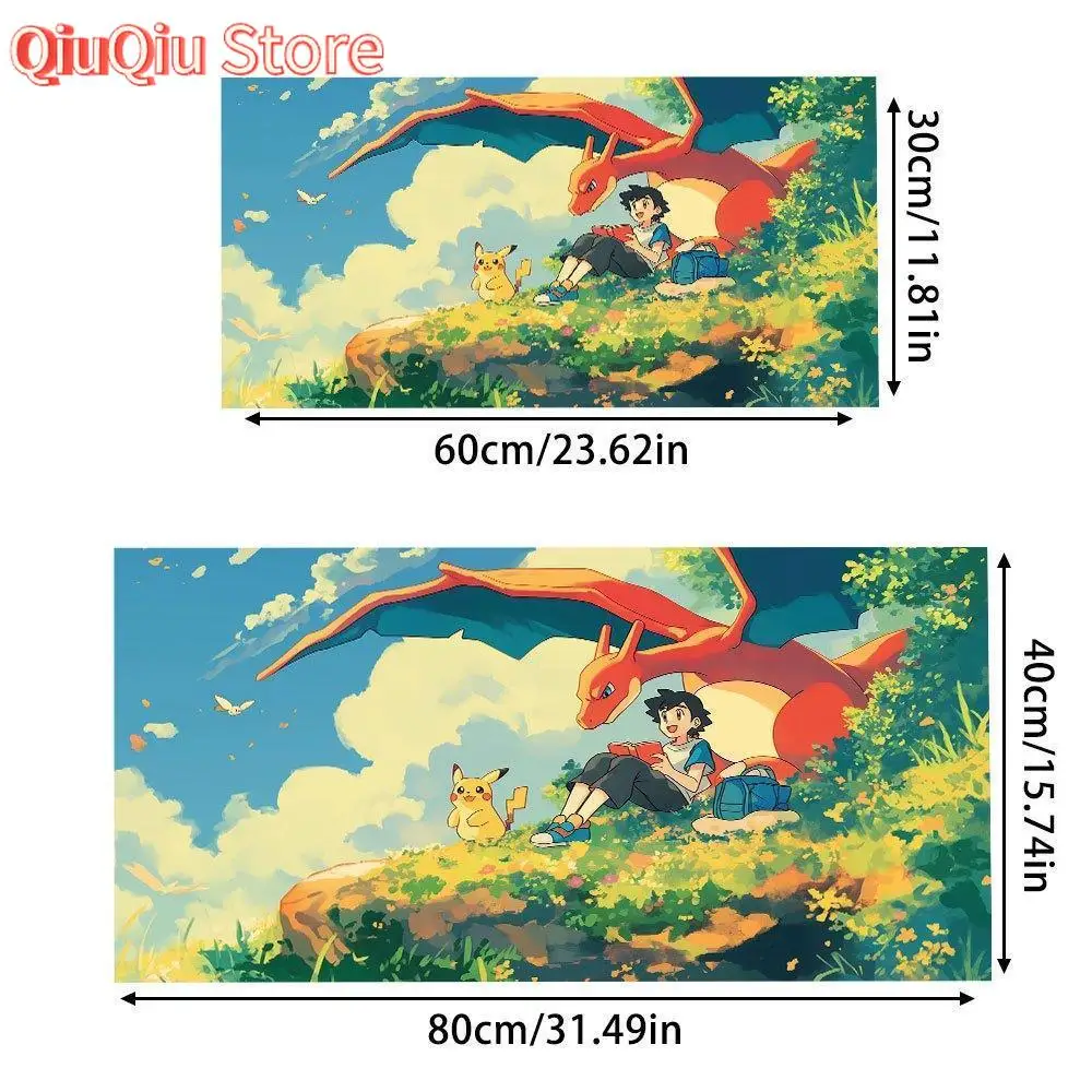 Seri Anime Pokémon Pikachu Alas Mouse Game Besar Alas Keyboard Alas Meja1