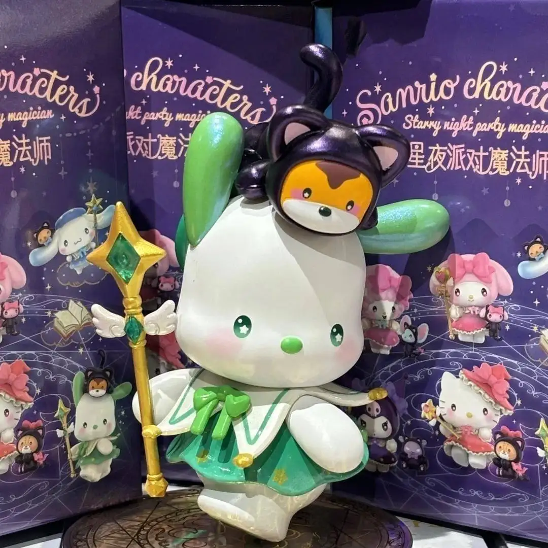 本物のサンリオコレクション、スターリーナイトマジシャン クロミ マイメロディスタイル プレミアムブラインドボックスフィギュア ホットデスクトップオーナメント ガールズギフト