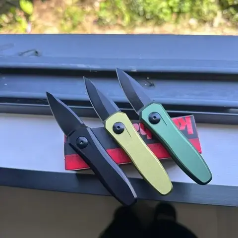 KS 7500 포켓 접는 칼 8Cr13Mov 블레이드 알루미늄 합금 핸들 야외 자기 방어 전술 도구 슈퍼 쿨 작은 도구