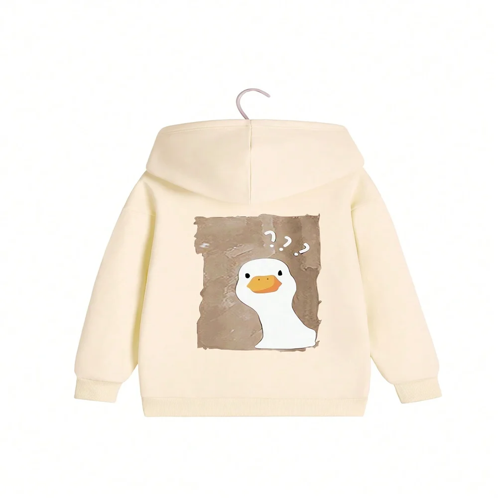 Cute Women's Hoodie Sweet Girl Cute Cartoon Printed Hoodie Autumn/Winter Youth Japanese Fashion Warm Clothes Suitable For Daily