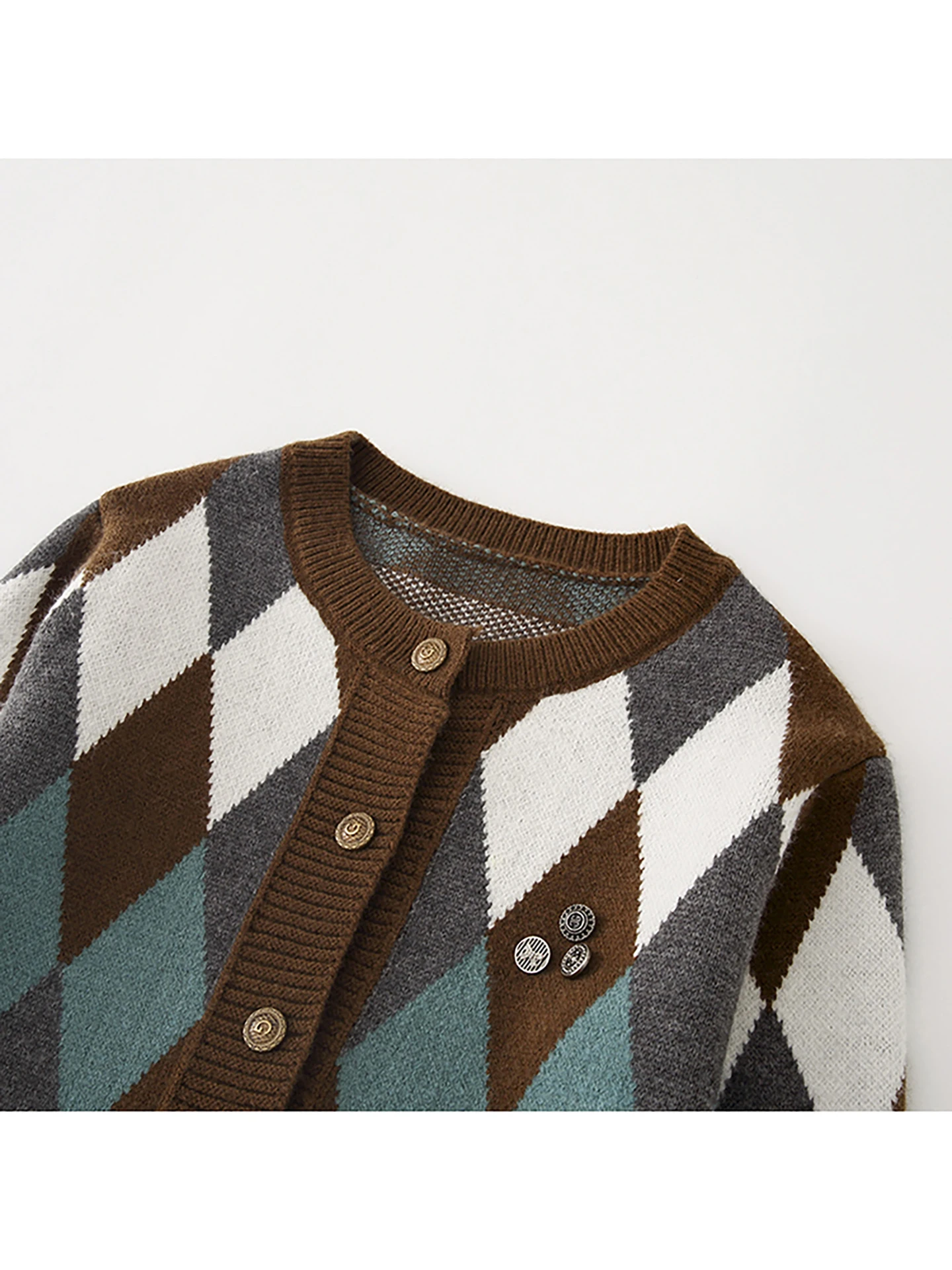 Etam Knitted Open Cardigan Women's Loose Sle Retro Casual Spring Autumn New Arrival Small Size Button Long Sve Coat