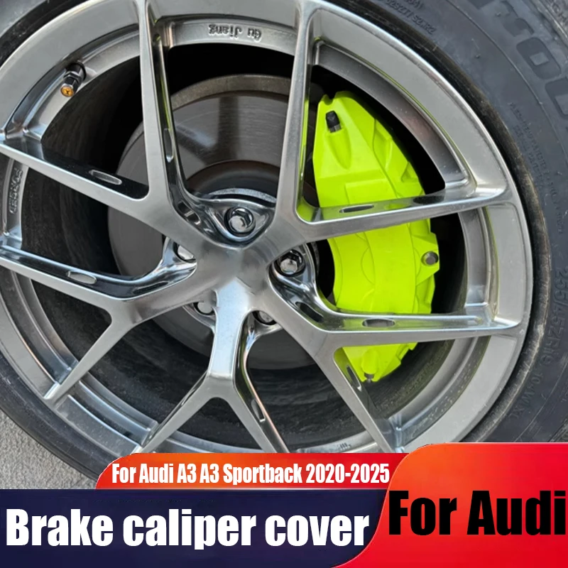

For Audi A3 A3 Sportback 2020-2025 modified wheel hub brake caliper cover aluminum alloy car exterior decoration accessories
