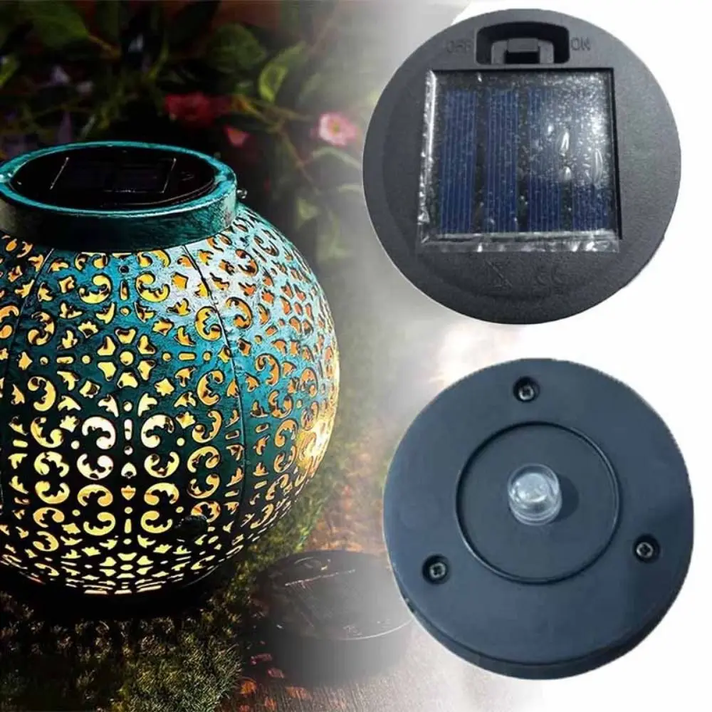 

Waterproof Solar Light Replacement Top Flip/Press Switch Automatic Charging Solar Lantern Lid White Light Solar Powered