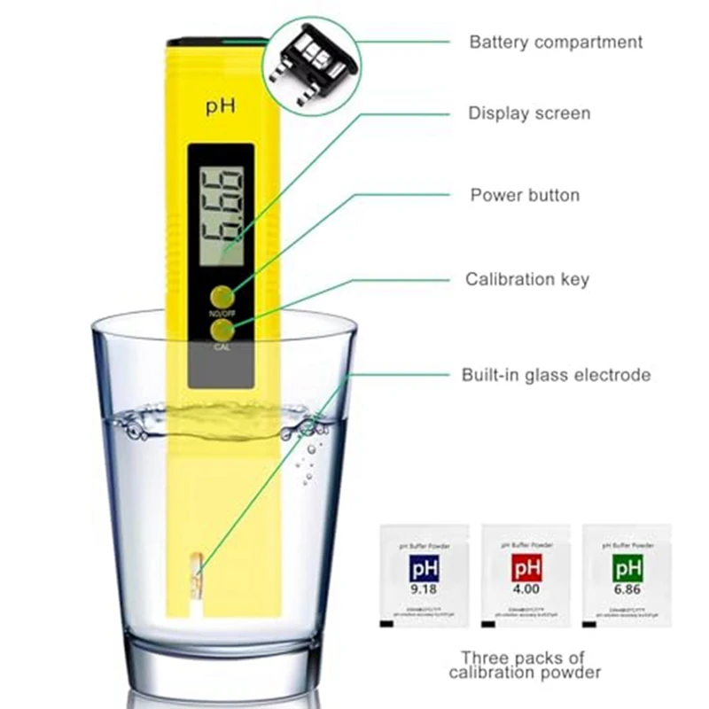 PH And TDS Meter Combo Digital PH Water Tester 3-In-1 TDS Temperature & EC Meter For Drinking Water, Hydroponicsetc