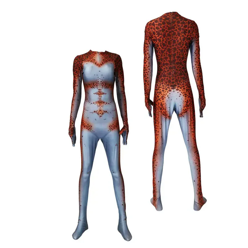 Bodysuit predador de super-heróis para adultos e crianças, Halloween Cosplay Traje Zentai básico, macacões masculinos