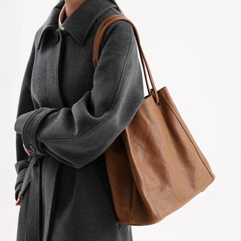 

Female Natural Cowhide Shoulder Bag Women's Cow Genuine Cowhide Leather Handbag Lady Designer Luxury Retro Crossbody Bags Ladies