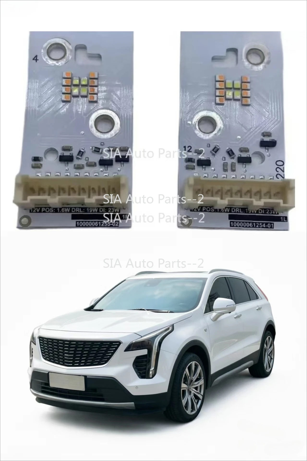

For Cadillac XT4 2018-2023 High Spec White Angel Eye Board Car Headlight DRL Light Source Chip Turn Signal Chip Accessories
