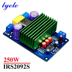250w IRS2092S Mono Class D Power Amplifier Board Hifi Digital Amplifier High Power Low Distortion Sound Audio
