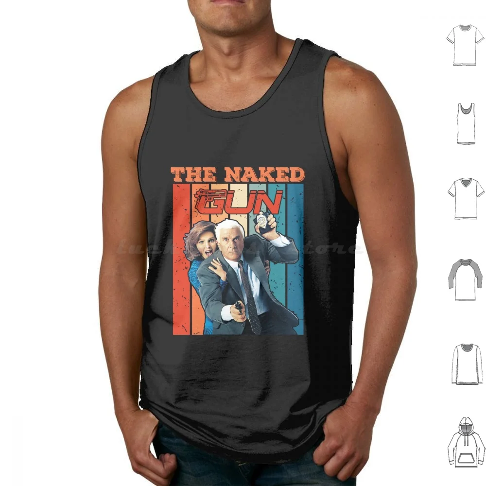 Camisetas sin mangas The Gun Classic, divertidas camisetas sin mangas con diseño de película de comedia, pistola, avión, Leslie Nielsen, película de pistola, policía, béisbol