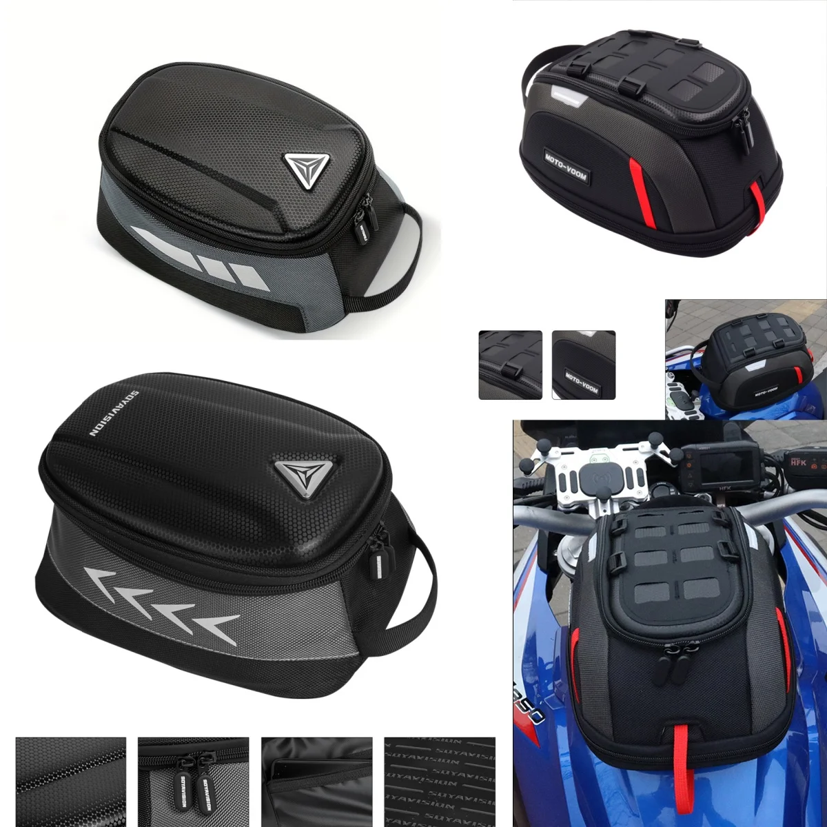 

Черная сумка на топливный бак для мотоцикла BMW R1200GS Adventure, быстросъемная сумка на бак R1200GS ADV, сумка для хранения багажа и навигации