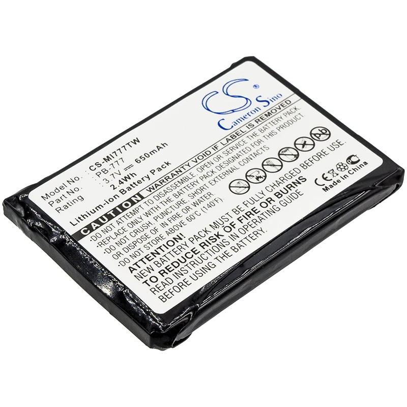 

Li-ion Two-Way Radio Battery for Midland, 3.7V, 650mAh , Compatible Models: 777, PMR446+