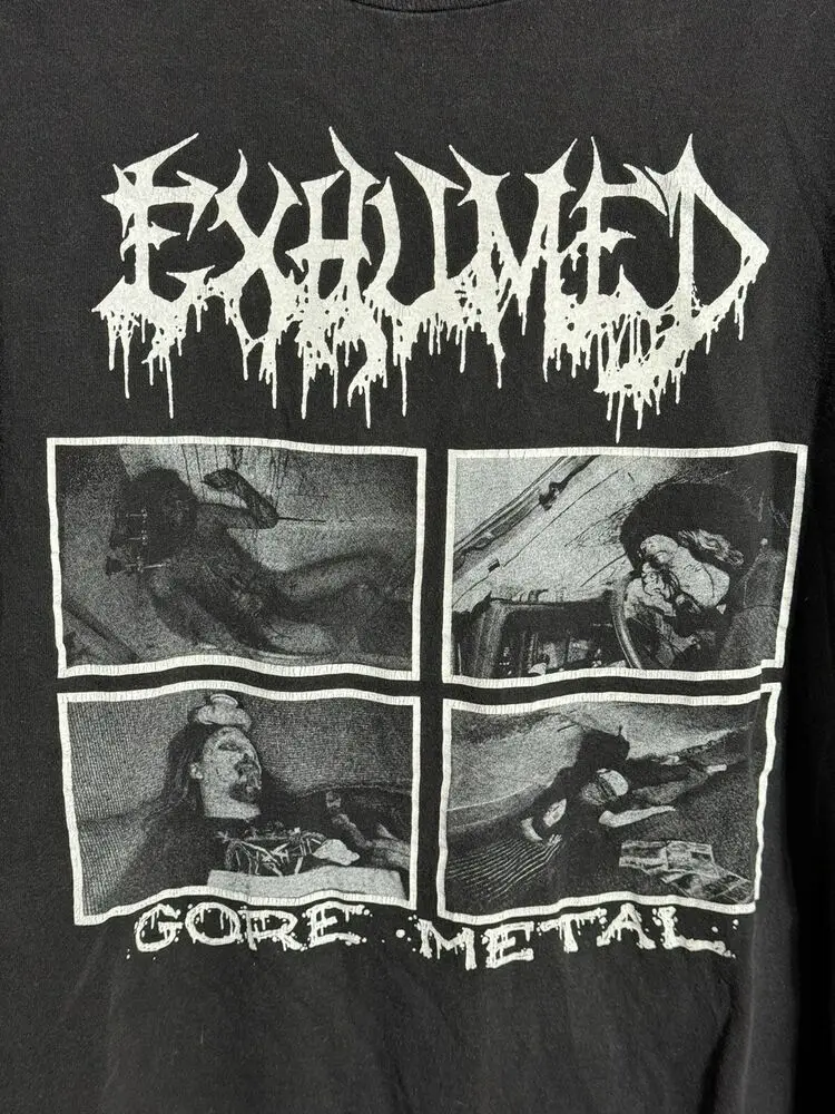 Vintage 1998 Exhumed GoreT Shirt XL DeathGrindcore Broken Hope 90s