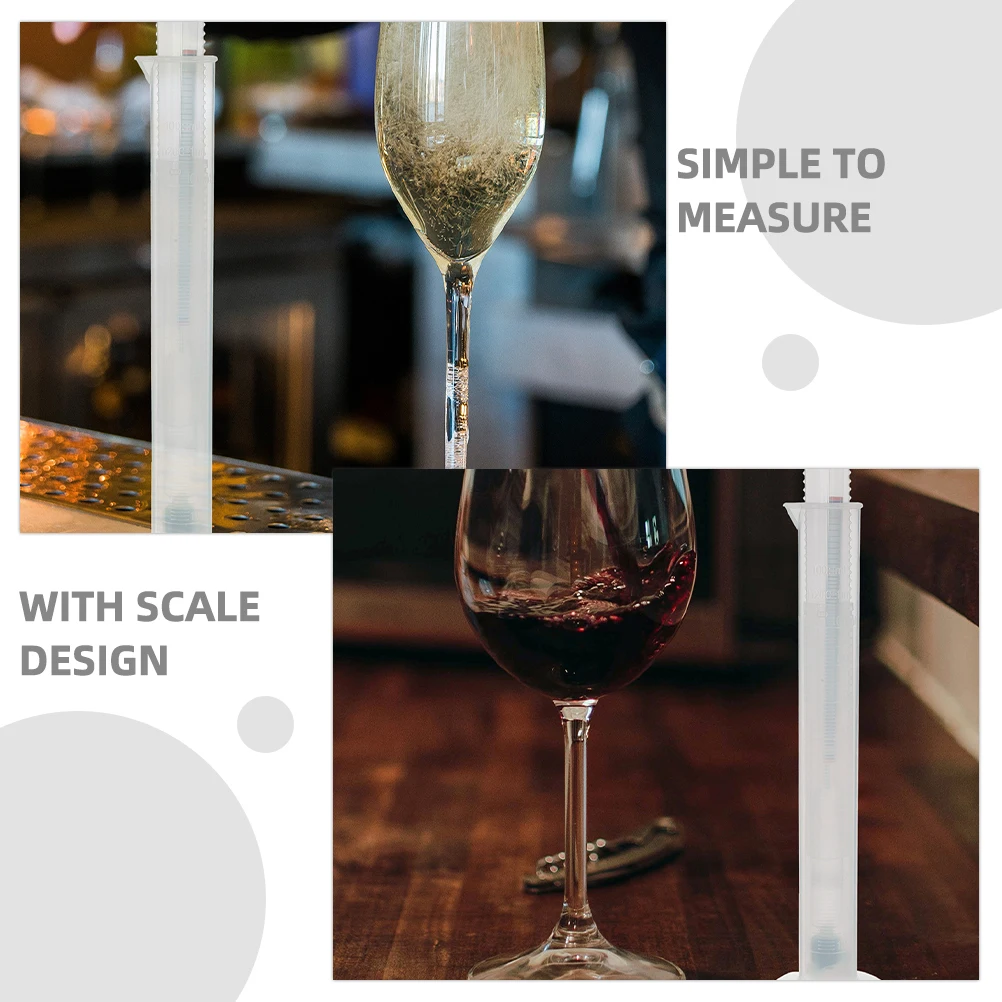 

2 Sets Alcohol Hydrometer Triple Scale Measuring Cylinder Kit For Wine Beer Brewing Liquid Density Tester Specific Tool
