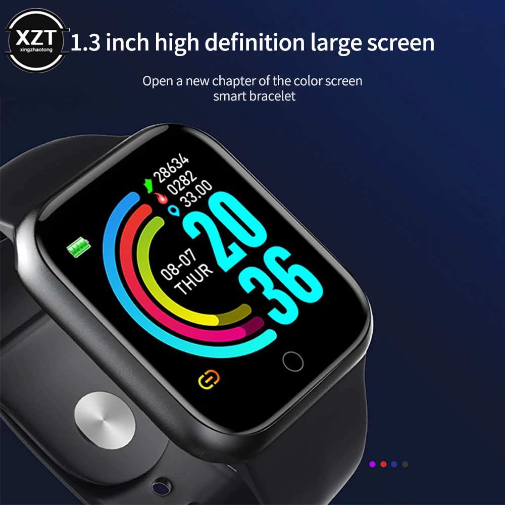 Multifunctional Smart Watch D20 Rechargeable Bluetooth Connected Phone Music Fitness Sports Bracelet Sleep Monitor Y68 Women Men