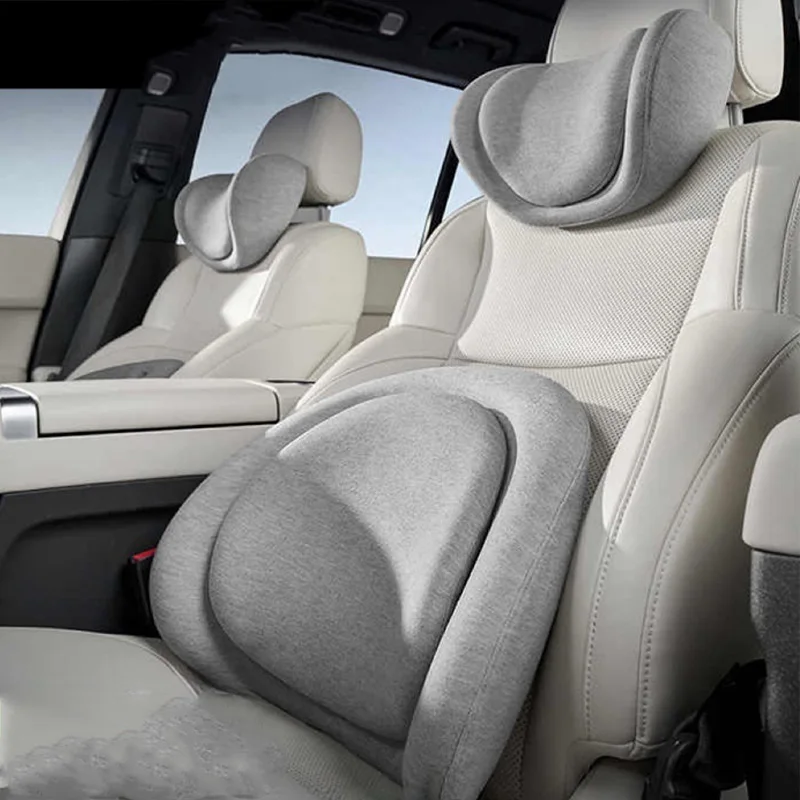 

Car Seat Neck Pillow Lumbar Support Headrest Waist lumbar Cushion Car Seat Memory Foam For Car Travel interior Accessories