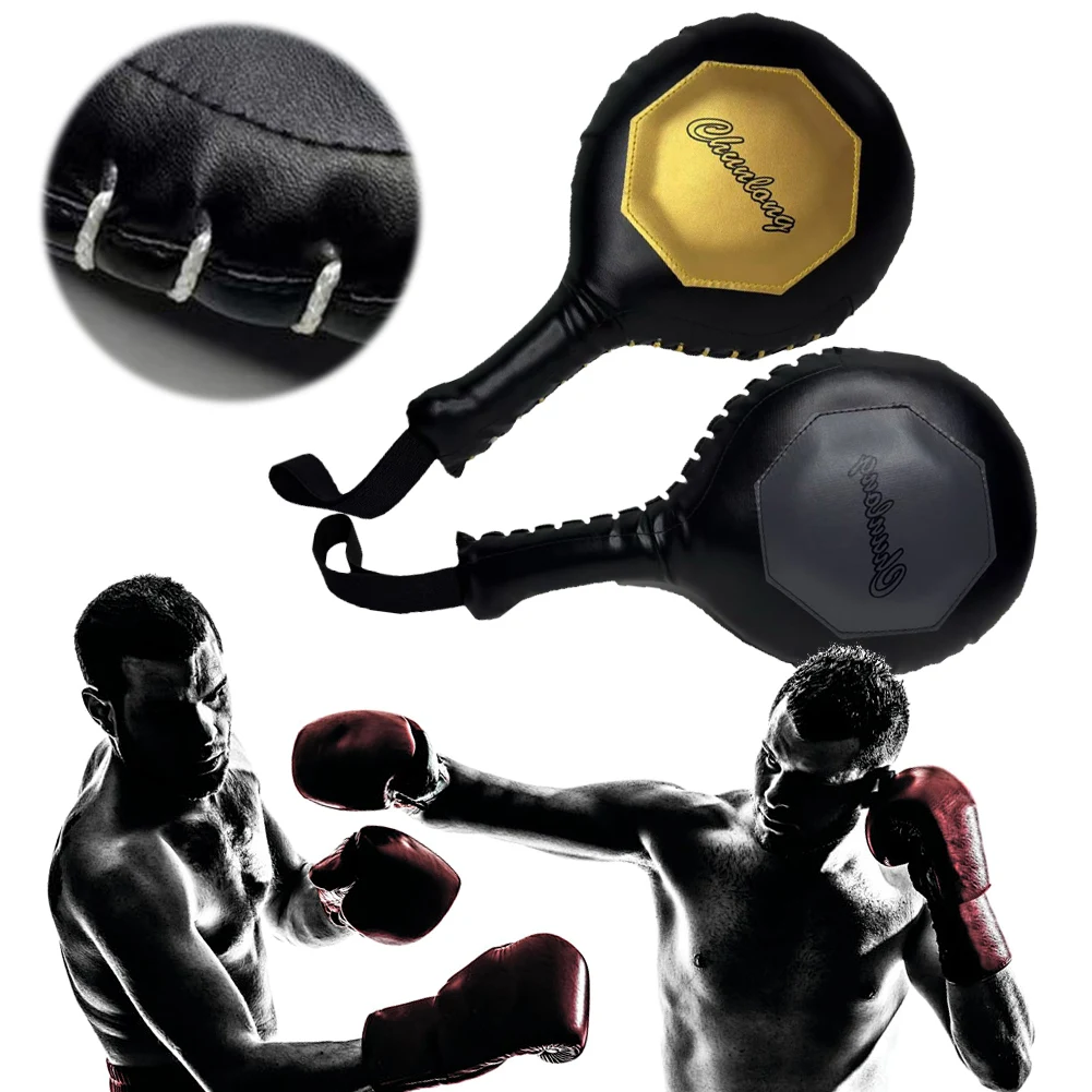 Paletas de boxeo, almohadillas de objetivo de boxeo MMA con correa elástica, paletas de boxeo, objetivos para patadas de pies para boxeo MMA Muay Thai