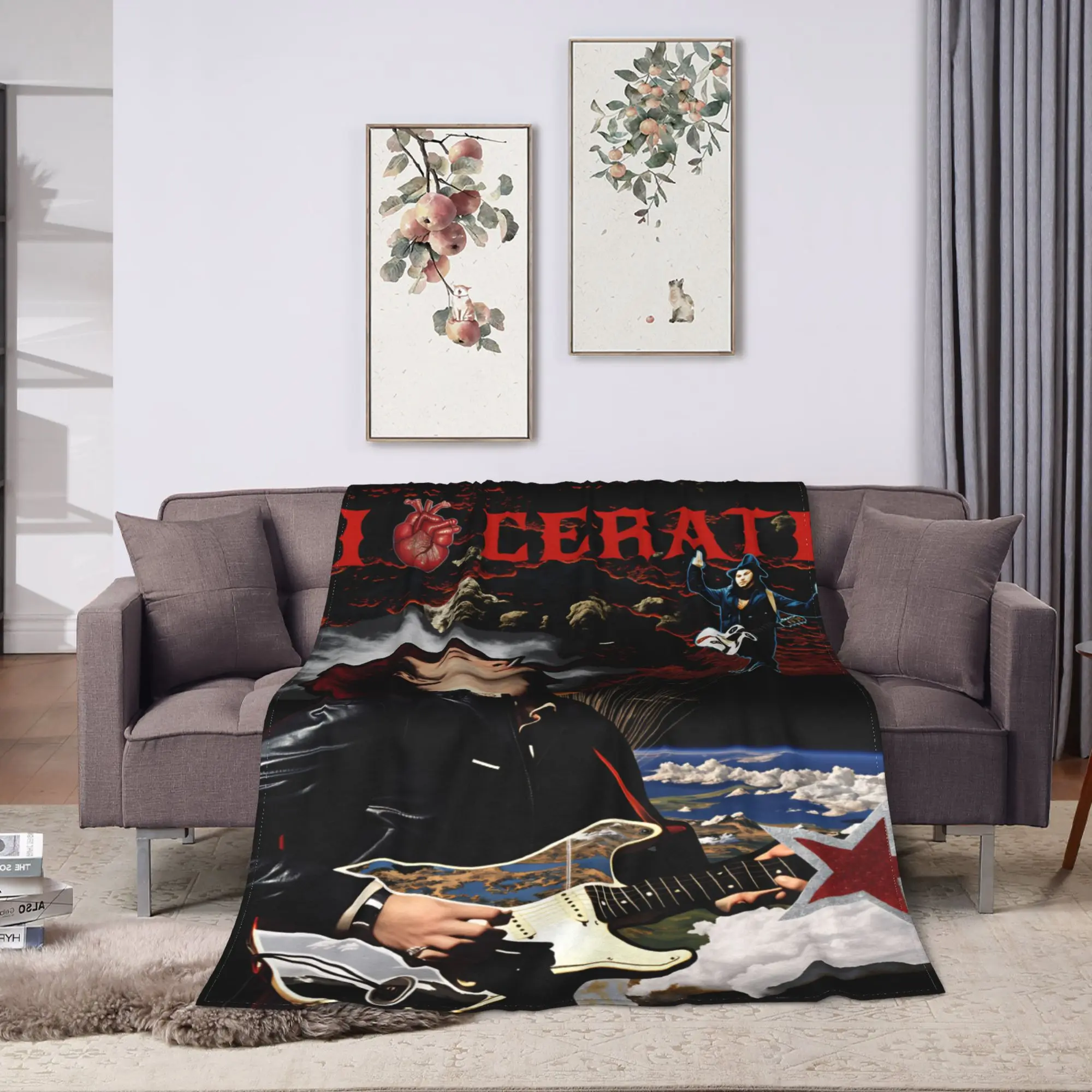 Gustavo Cerati Argentine Singer  Plush Blanket Kids Adult Flannel Bedding Throws For Couch Chair Soft Design Quality Bedspread