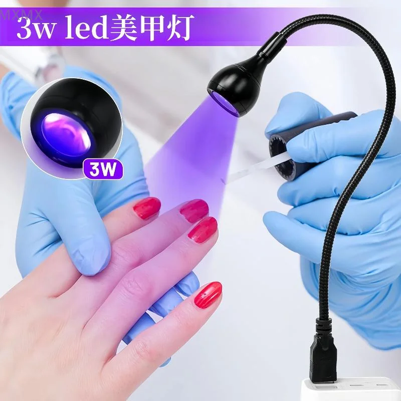 {MX} 360° °   Verstelbare 6W UV-licht nageldroger 7 LED's Clip nagellamp Bureau UV-licht voor nagelgellak Salon thuisgebruik