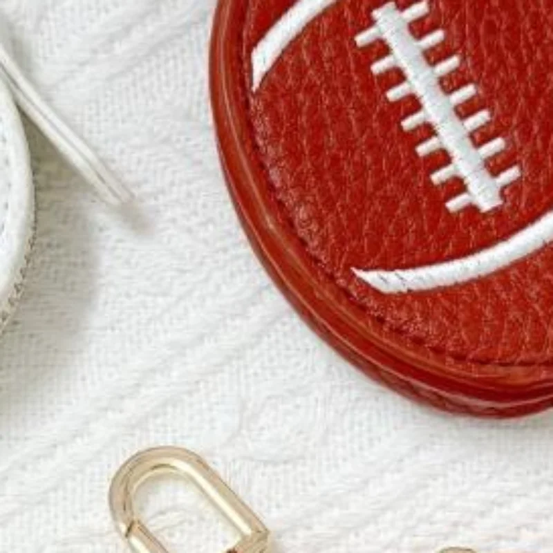 Cute Sporty Ball-Shaped Coin Purse Headphone Pouch Pendant Small Waterproof Storage Bag For Earphones & Accessories