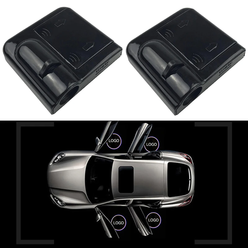 2PCS Wireless Car Logo Led Door Welcome Lights For Seat Leon 1 2 3 MK3 Ateca Ibiza 6J Exeo Cordoba FR Courtesy Ghost Shadow Lamp