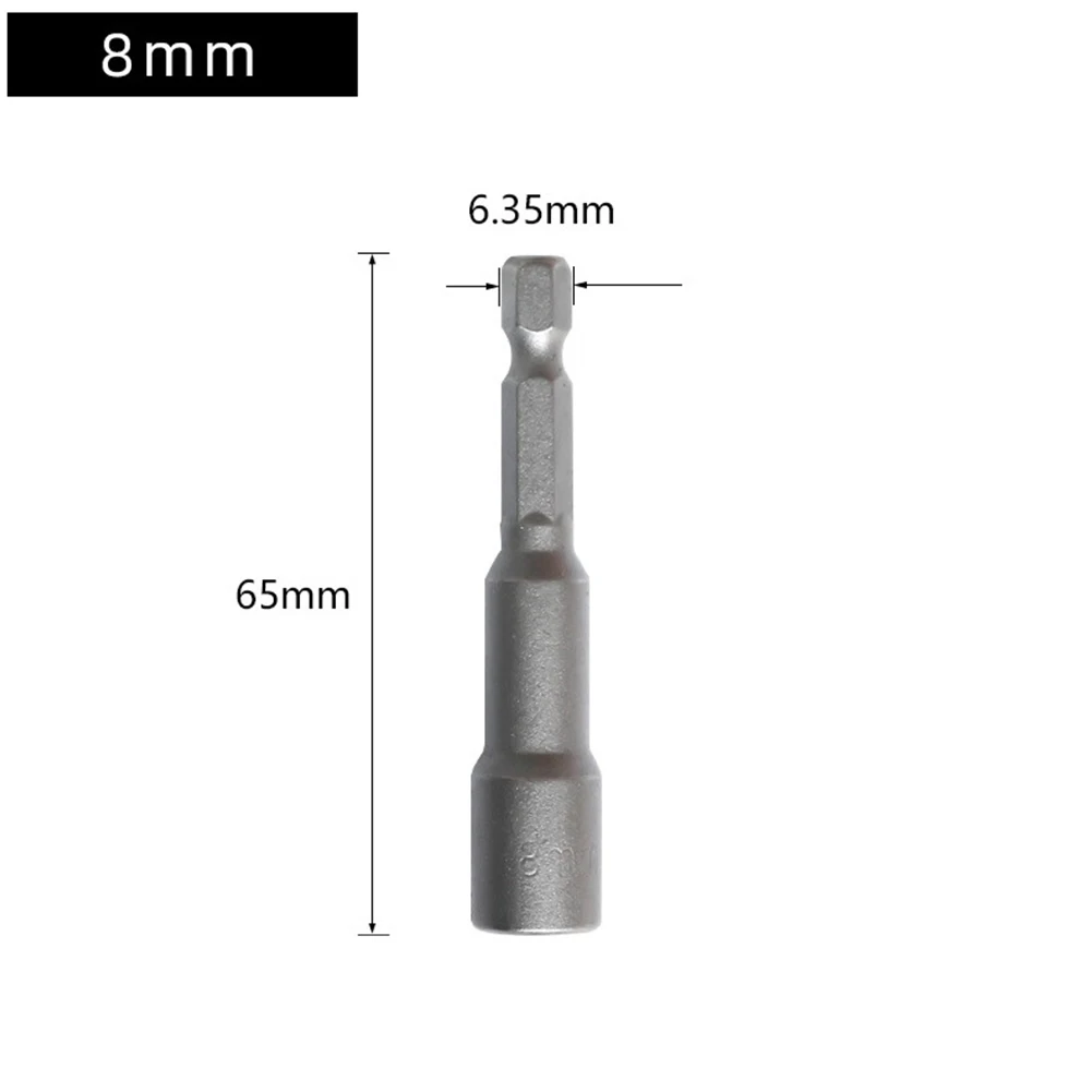 1pcs Socket Wrenches Hex Socket Wind Batch Sleeve 65mm Driver Drill Bit Socket Wrench Extension Adapter Bolt Hand Tool