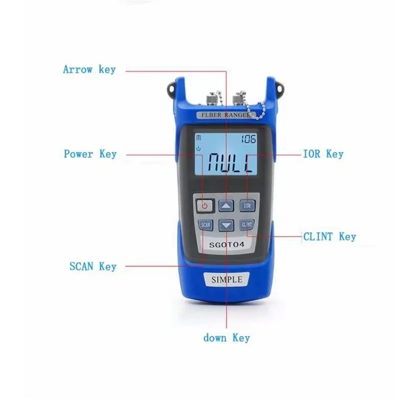 มือถือ OTDR 60KM Optical Fiber ค้นหา Fault Tester 1310/1550nm ความผิดปกติ Locator Breakpoint เครื่องตรวจจับ VFL FC/SC CONNECTOR