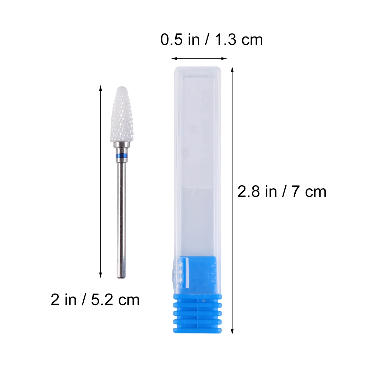 Ceramic Nail Drill Bits Small Cuspidal Head Remove Dead Skin Reshape Nails Polish Gel Acrylic Tips Nail Grinding Head Manicure