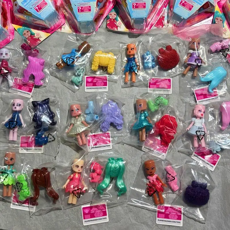 Nova Caixa Surpresa Mágica Spot Girl Heart Royale High Série Amigo Misterioso Mini Boneca de 3 Polegadas Mutável Kawaii Presente de Aniversário