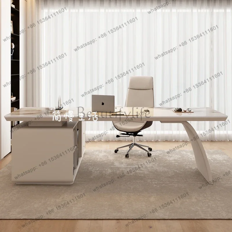 FG Office Furniture Modern Luxury Rock Slab Room Desks Gaming Desk Computer Desk Motion Study Computer Desks Pc Gamer Study Tabl