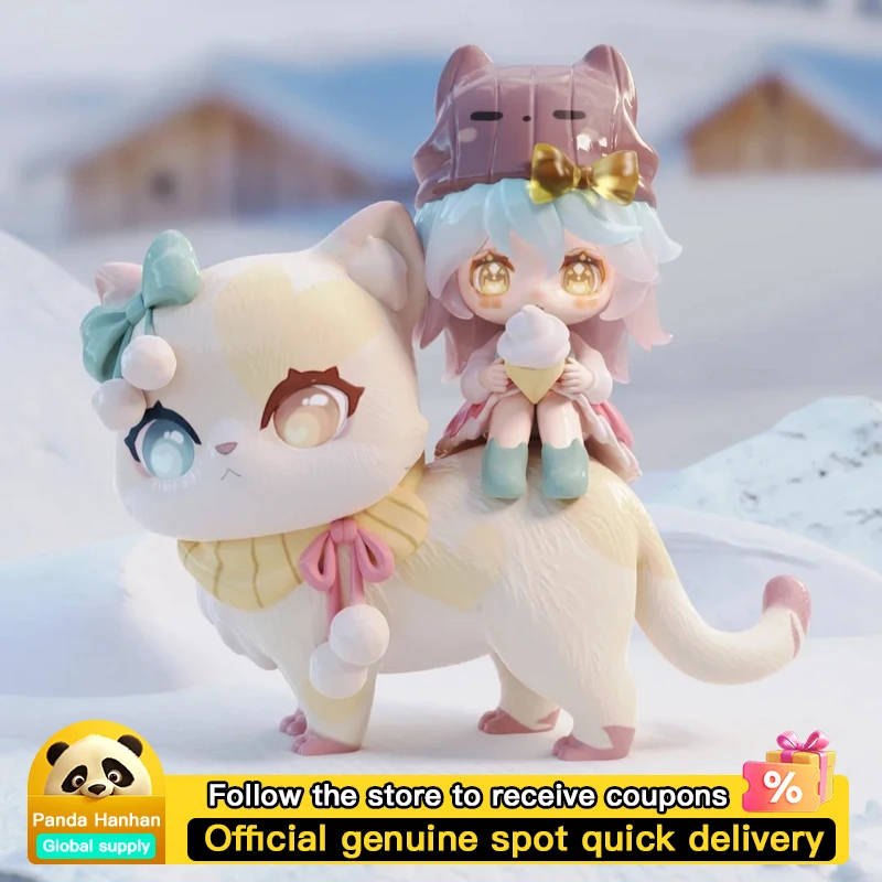 

Cat Monis Little Cat Companion Series Blind Box Trendy Collectible Kawaii Toy Cute Cat Figurine Birthday Gift Desktop Ornament