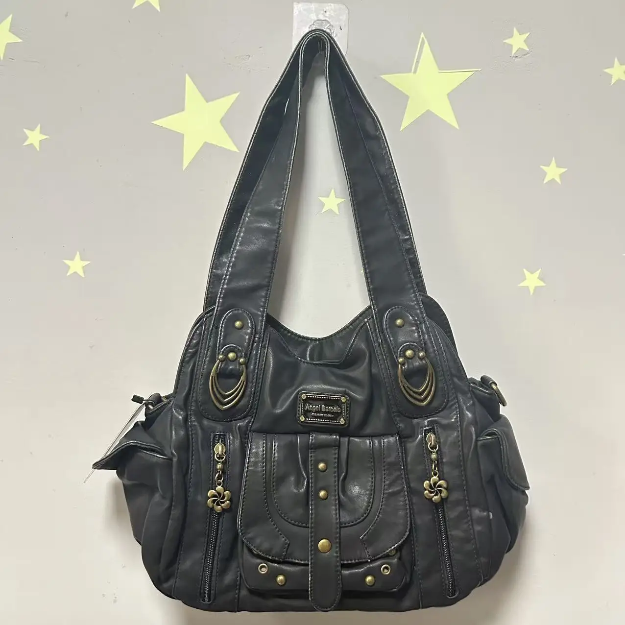 

Women's Bag Handbags Large PU Shoulder Bag Satchel Top-handle Handbag Dyeing Dumpling Pack Multi-pockets Crossbody Bag