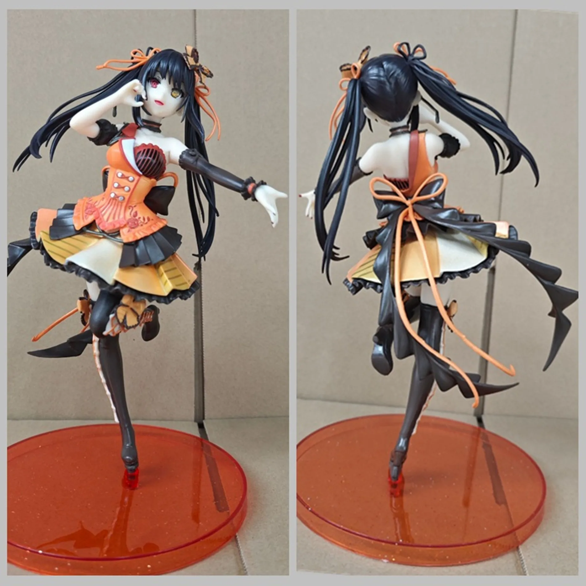 24cm data um romance ao vivo tokisaki kurumi pesadelo menina figura pvc anime brinquedo de ação jogo modelo colecionável boneca adulta presentes