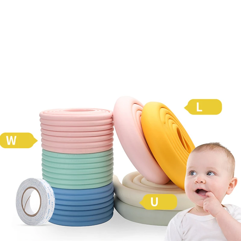 2M L Shape Extra Thick Baby Safety Furniture Table Protector Edge Corner Desk Cover Protective Tape Foam Corners Bumper Guard