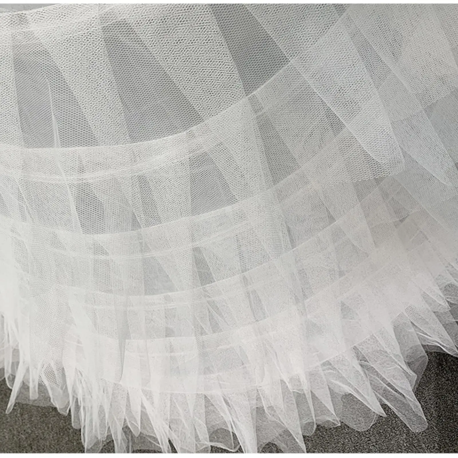 Full White Ball Gown Hoops Wedding Accessories Petticoat Underskirt Slips Quinceanera Gown for Wedding Dress image 5
