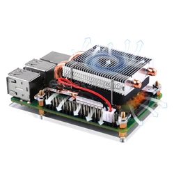 New Low-profile ICE Tower Silent Cooler Cooling Fan for Raspberry Pi 4B/3B+/3B