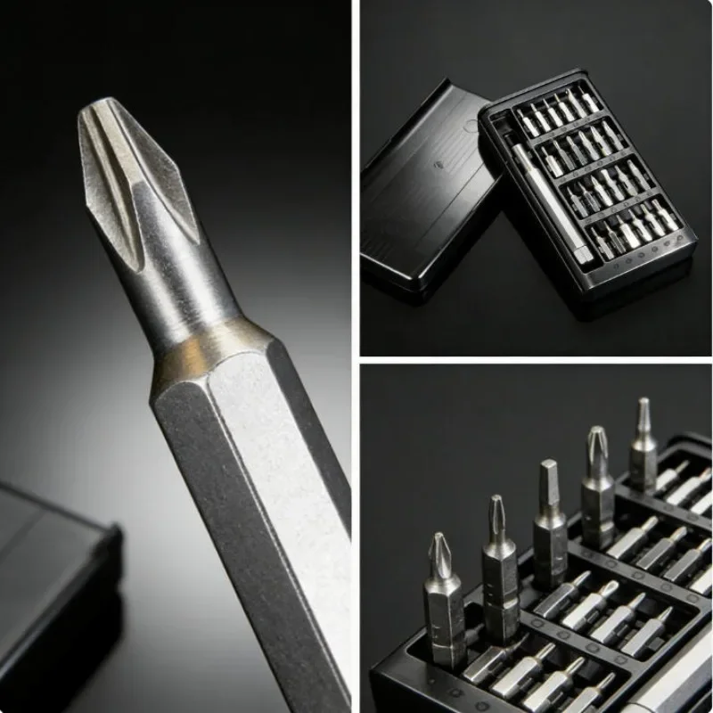 25 in 1 Mini Screwdriver Set, Flat Head and Cross Shaped Small Screwdrivers, Suitable for Electronic Products image 3