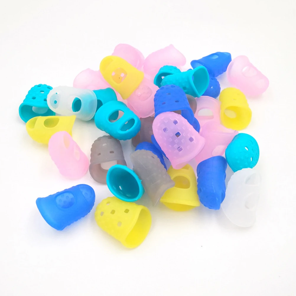 

25pcs Guitar Finger Cots Silicone Fingertip Protectors Durable Breathable Guards for Long Practice Ukulele Accessories