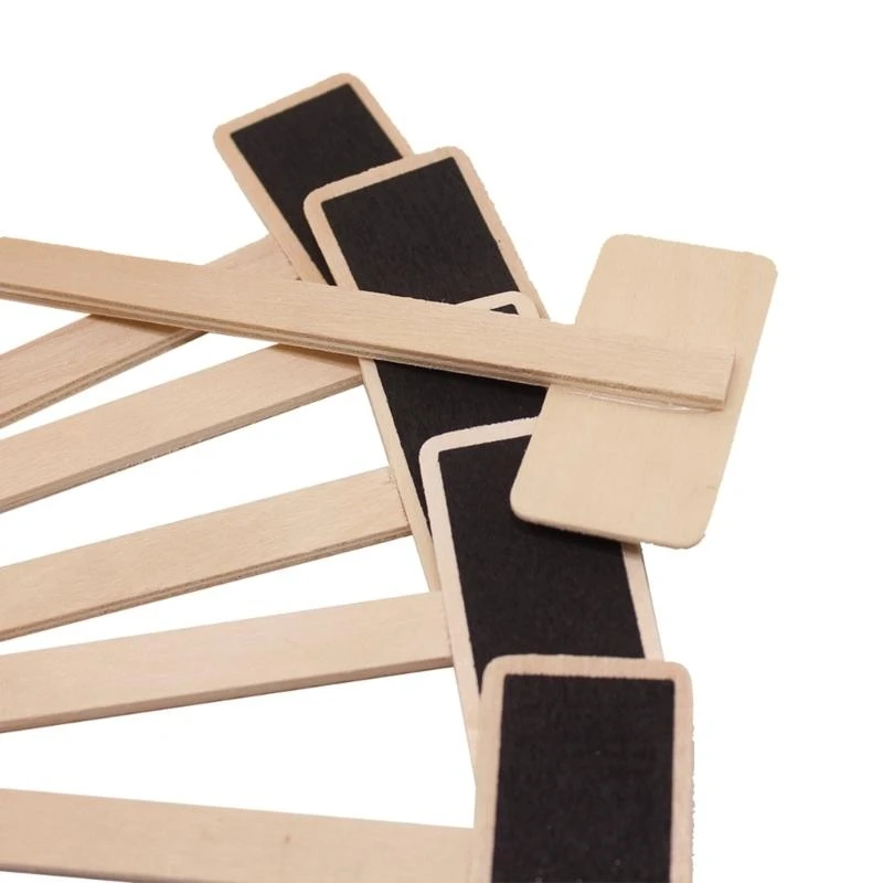 20pcs/pack plant ables علامات لوحة سود