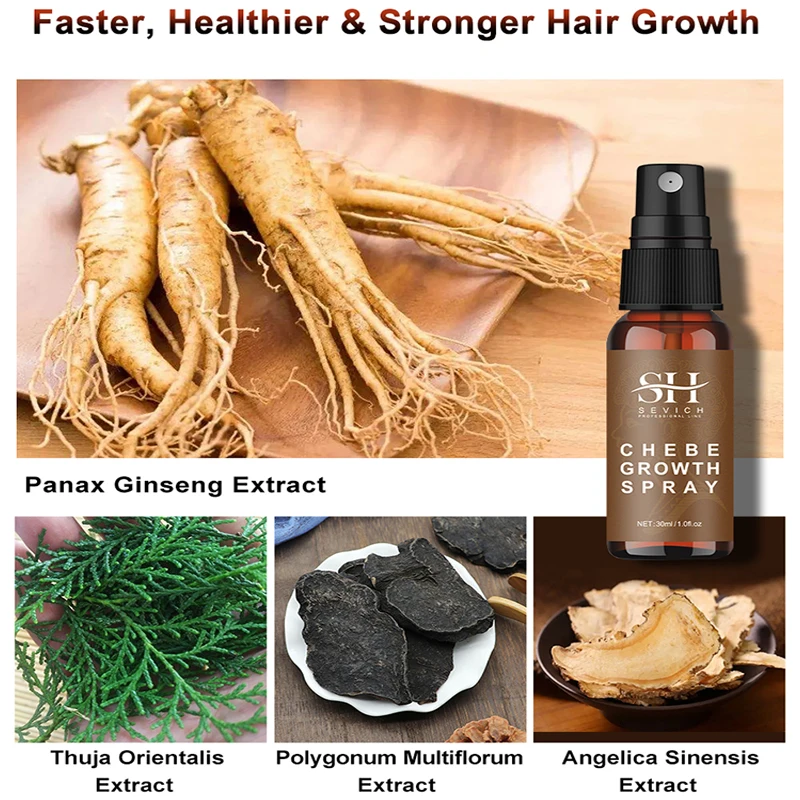 Sevich Hair Growth ผลิตภัณฑ์สำหรับผู้หญิงแอฟริกา Traction ผมร่วง Chebe ผมปลูกน้ำมัน Anti Hair Loss Thicken ดูแลเส้นผม