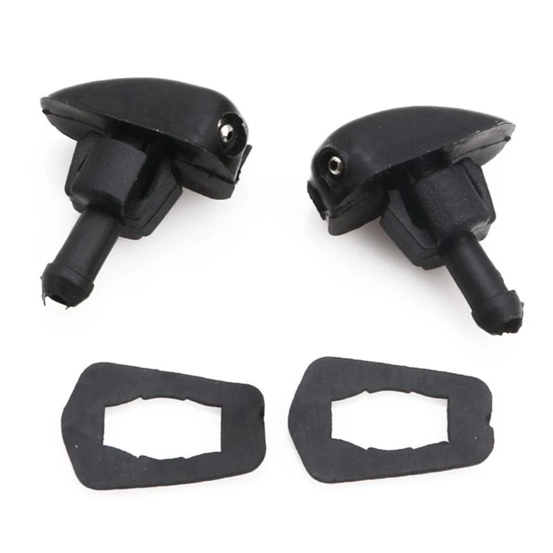 

2025 New 2Pcs Black Plastic Car Auto Window Windshield Washer Sprayer Nozzle New