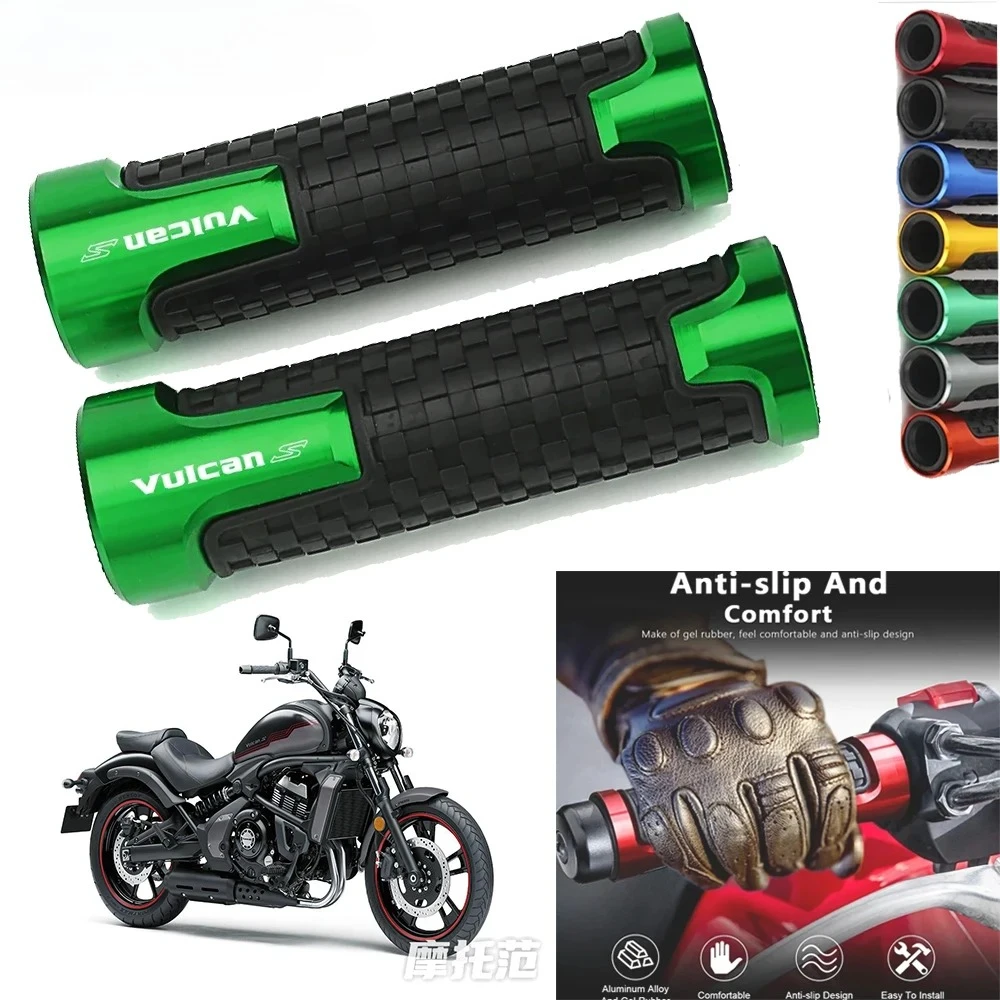 For KAWASAKI VULCAN S 650 VN650 7/8'' 22MM CNC Handlebar Grips Handle Bar Covers Motorcycle Accessories 1 Pair 2025