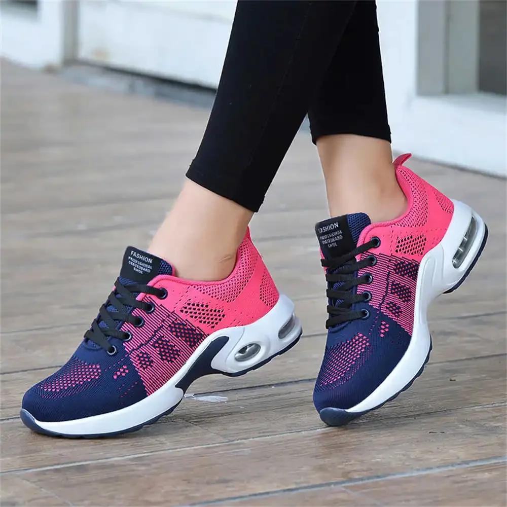 Big Size Knitting Sneakers Gold Women Walking Casual Woman Tennis Loafer Shoes For Woman Sports To Play Vip Super Cozy