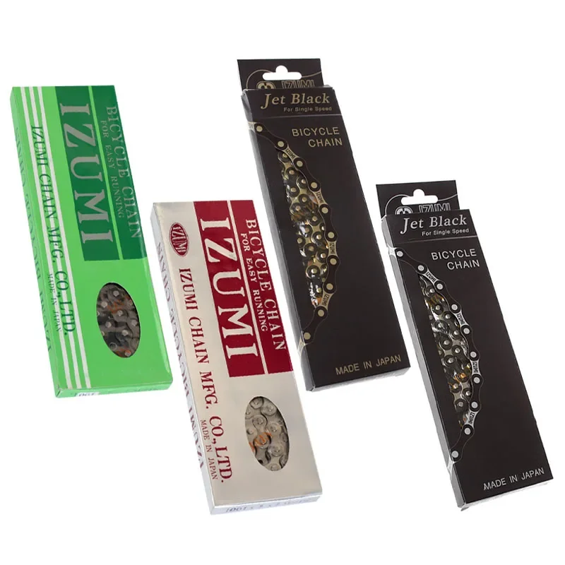 

Велосипедная цепь JAPAN IZUMI с фиксированной передачей JET, черная велосипедная цепь, односкоростная цепь, 100 л/2*1/8*100L, серия 410, фиксирующая цепь с шестерней