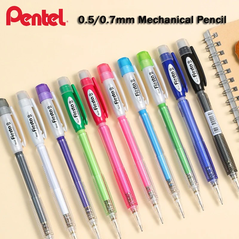

Pentel AX105 Color Transparent Barrel Mechanical Pencil,0.5/0.7mm Anti-Break Lead with Anti-Slip Grip Fun&Functional WritingTool