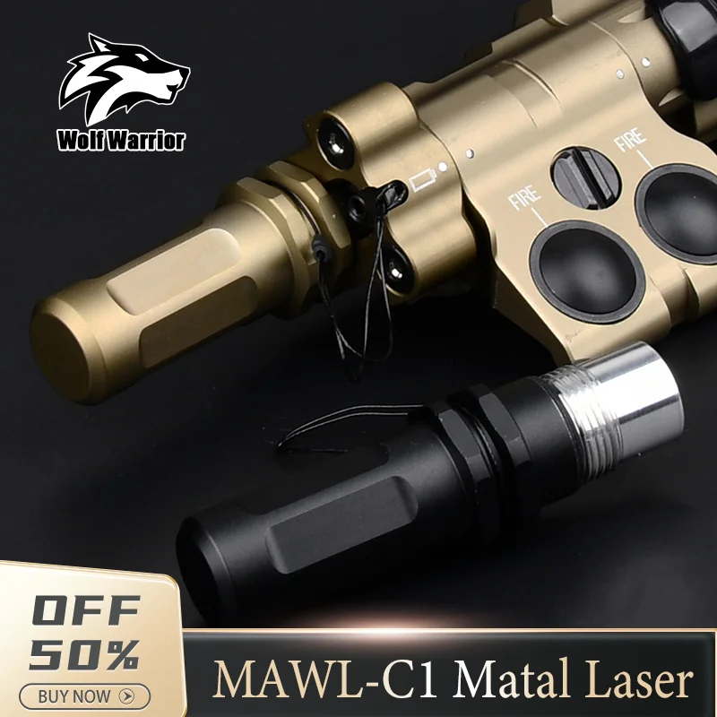 

Tactical Metal CNC MAWL C1 Red Green Blue IR Light Laser Endcap Aiming Device Latest AA battery Outdoor hunting Light